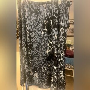 Skirt, grey, white, black